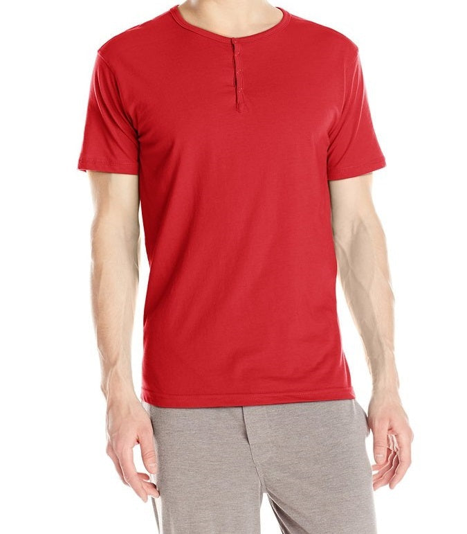 Papi Knit Jersey Short Sleeve Henley Shirt - 627105