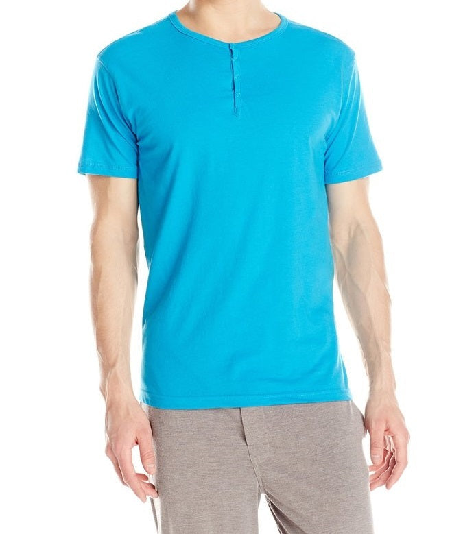 Papi Knit Jersey Short Sleeve Henley Shirt - 627105