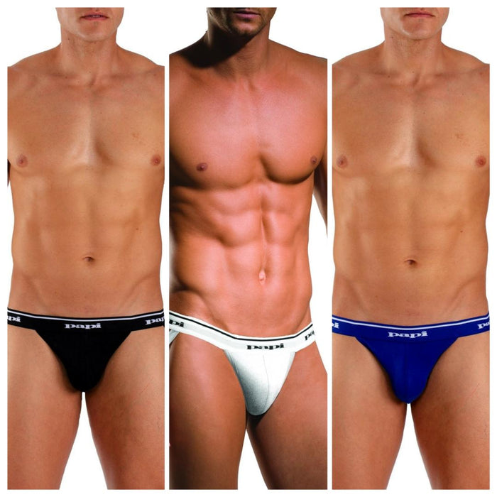Papi Men's 3 Pack Cotton Jockstrap - 705910