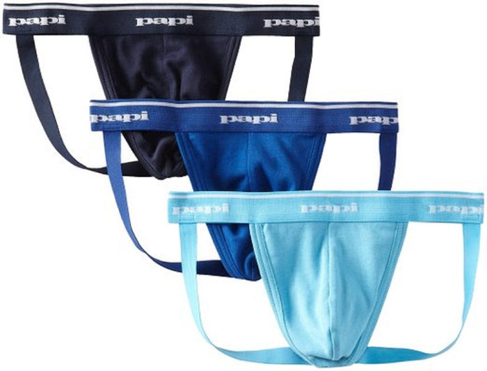 Papi Men's 3 Pack Cotton Jockstrap - 705910