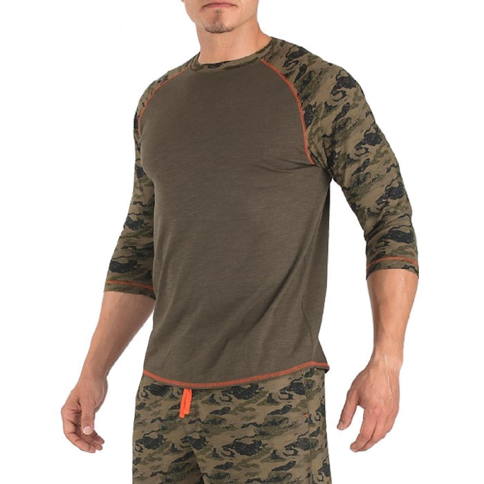 Papi Men's Slub Jersey Baseball Tee Shirt - 627113