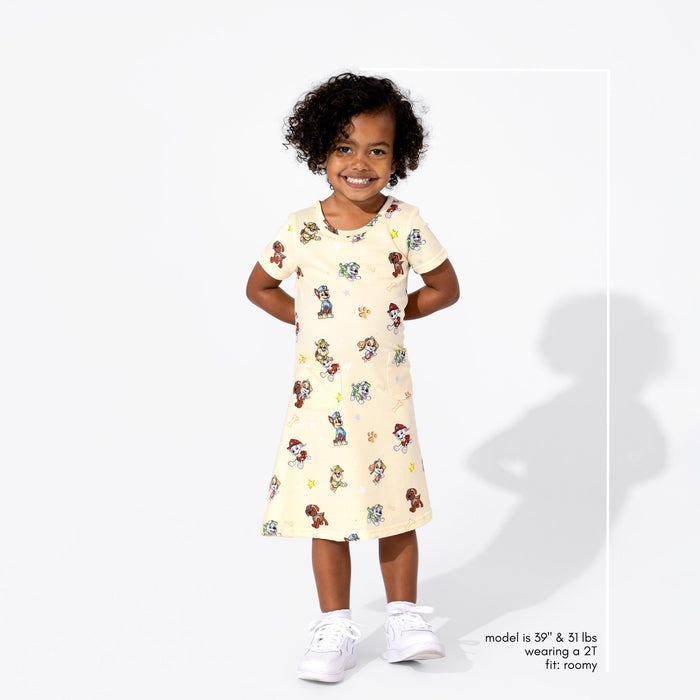PAW Patrol: Classic Bamboo Terry Daywear Girls' Short Sleeve Dress