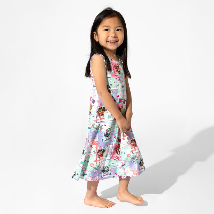 PAW Patrol: Comic Girl Pups Bamboo Girls' Sleeveless Dress