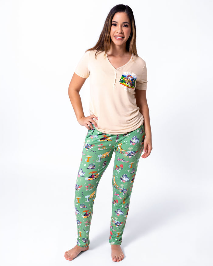 PAW Patrol: Dino Island Bamboo Women's Pajama Set