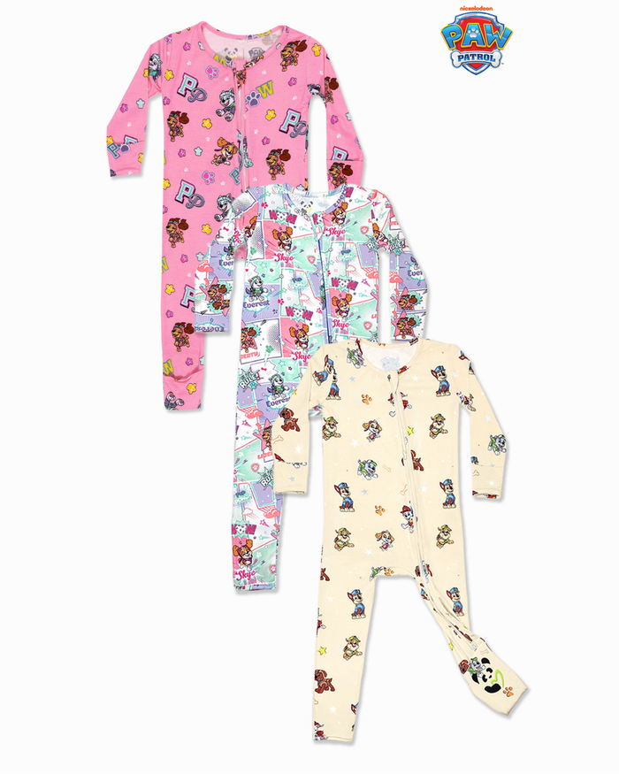 PAW Patrol Girls Adventure Bundle - Bamboo Convertible Footie