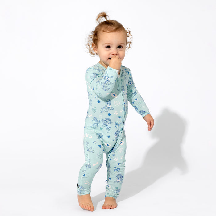 PAW Patrol: Love Paws Blue Bamboo Convertible Footie