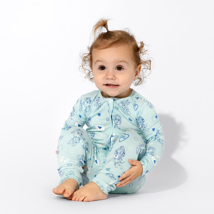 PAW Patrol: Love Paws Blue Bamboo Convertible Footie