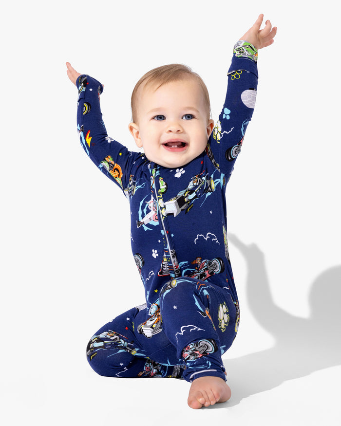 PAW Patrol: The Mighty Movie - Mighty Vehicles Bamboo Convertible Footie