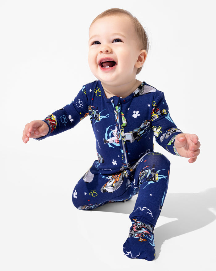 PAW Patrol: The Mighty Movie - Mighty Vehicles Bamboo Convertible Footie
