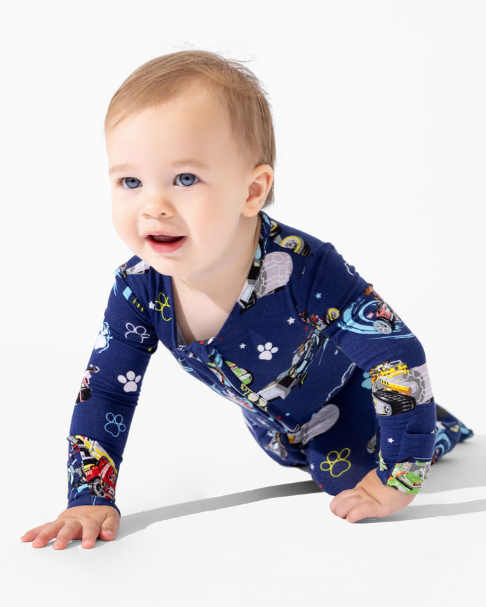 PAW Patrol: The Mighty Movie - Mighty Vehicles Bamboo Convertible Footie