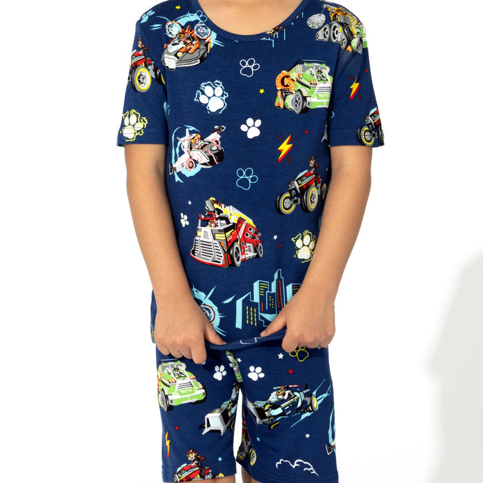 PAW Patrol: The Mighty Movie - Mighty Vehicles Bamboo Kids Pajama Short Set