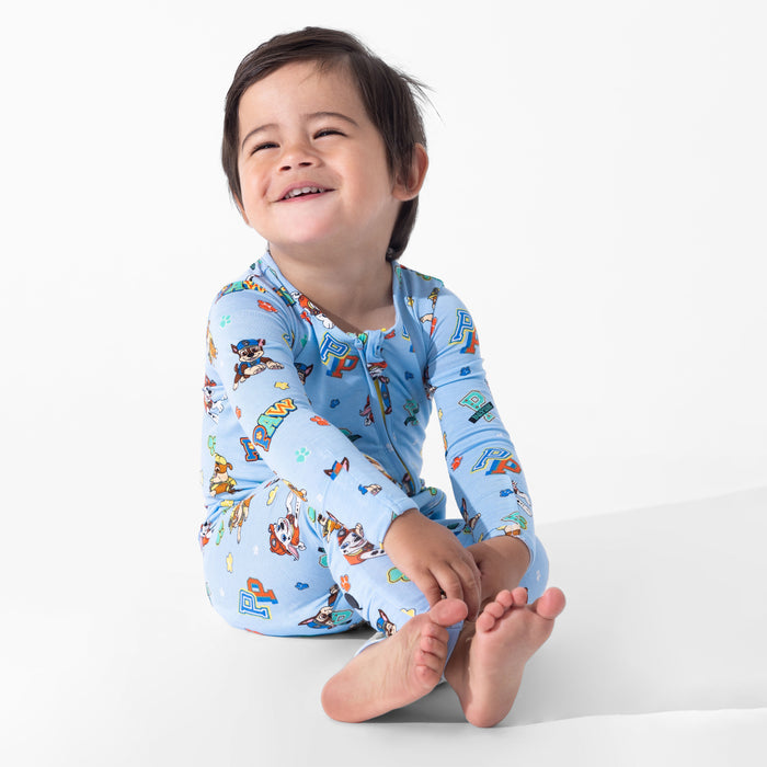 PAW Patrol: Varsity Blue Bamboo Convertible Footie