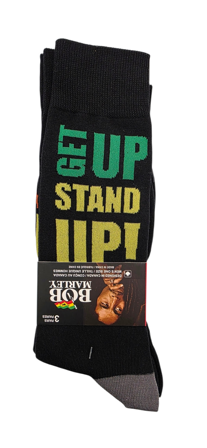 PERRI'S SOCKS Bob Marley Get Up Multipack Crew Socks 3 Pair - BOC371-001