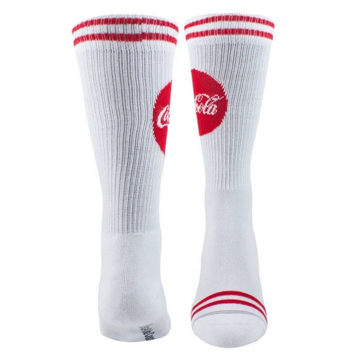 Perri's Socks Coca-Cola Logo White Crew Socks - COF303-100