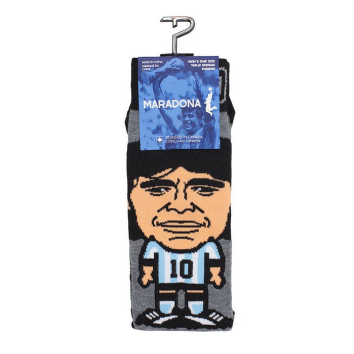 PERRI'S SOCKS Diego Maradona Cantoon Number 10 Crew Socks 1 Pair - DMF301-050