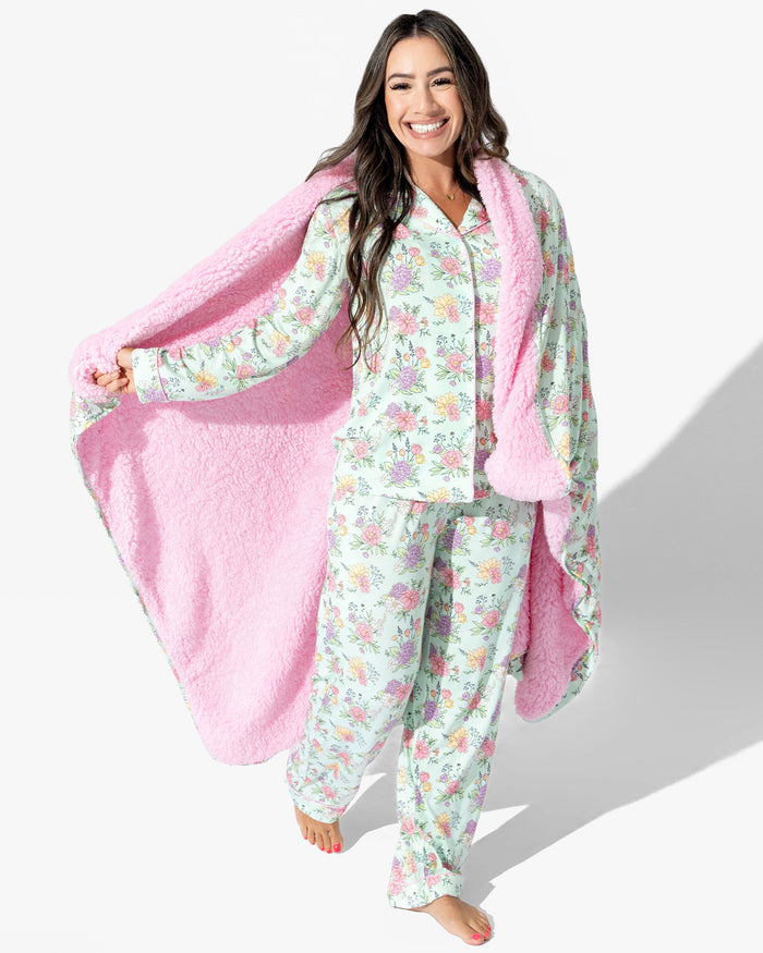 Petals & Posies Bamboo Blanket