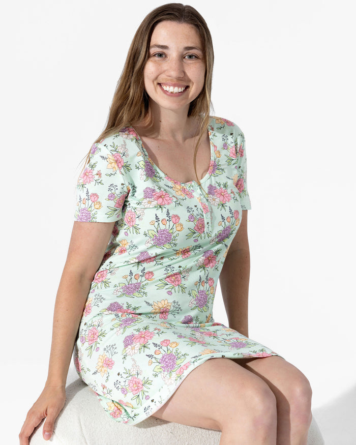 Petals & Posies Bamboo Women's Nightgown