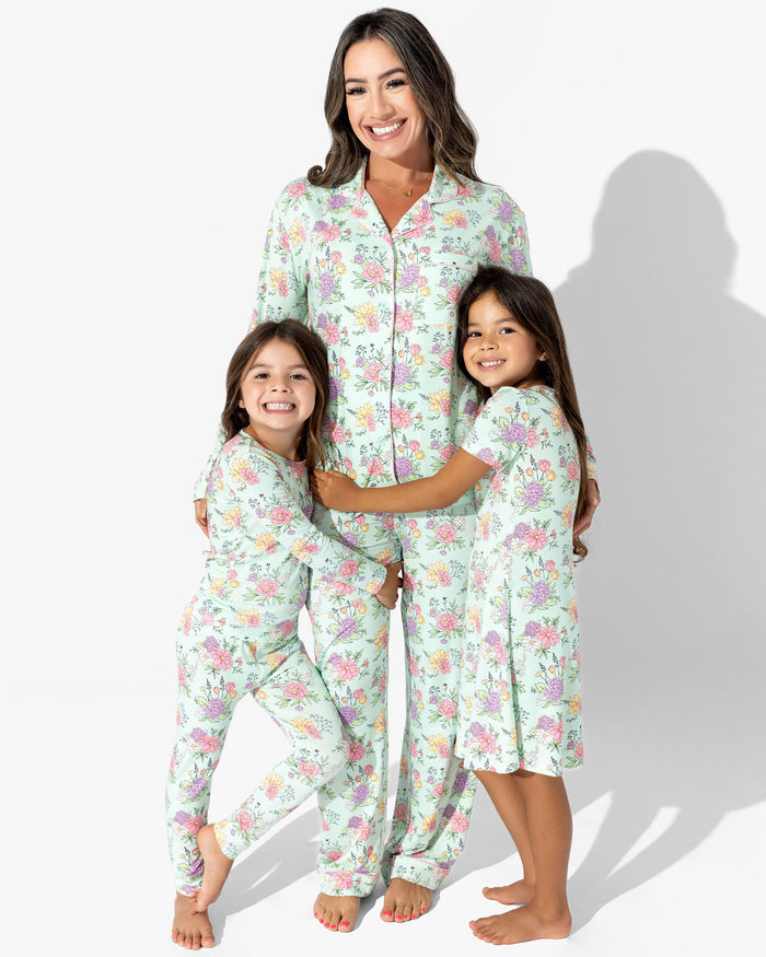 Petals & Posies Bamboo Women's Pajama Set