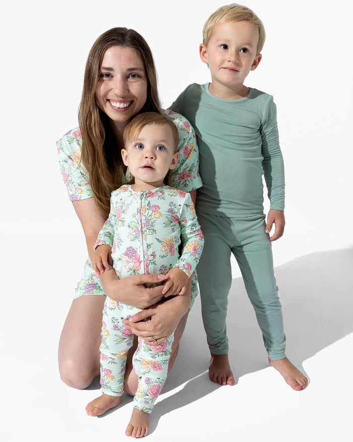 Petals & Posies Bamboo Women's Pajama Short Set
