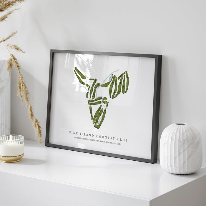 Pine Island Country Club | Golf Course Map | On Table