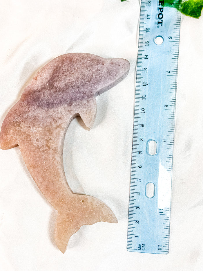 Pink Amethyst Dolphin (48A)