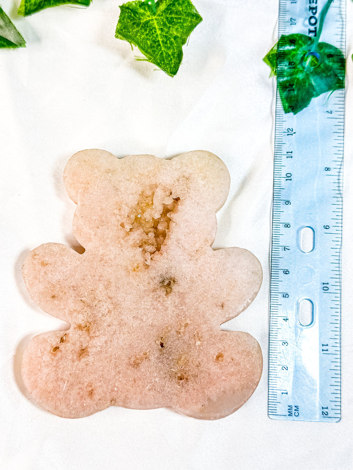 Pink Amethyst Teddy Bear (54A)