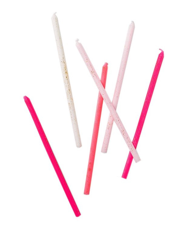 pink ombre candles
