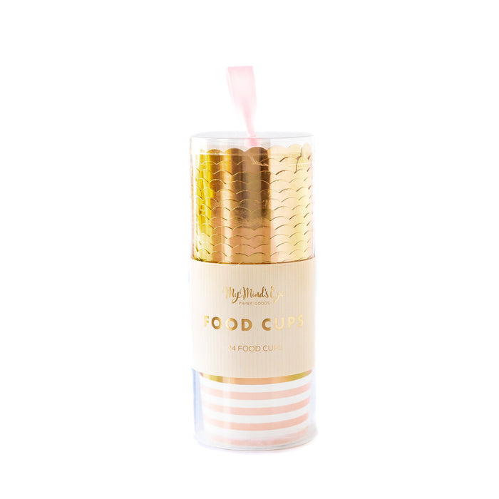 Pink Stripe Treat Cups