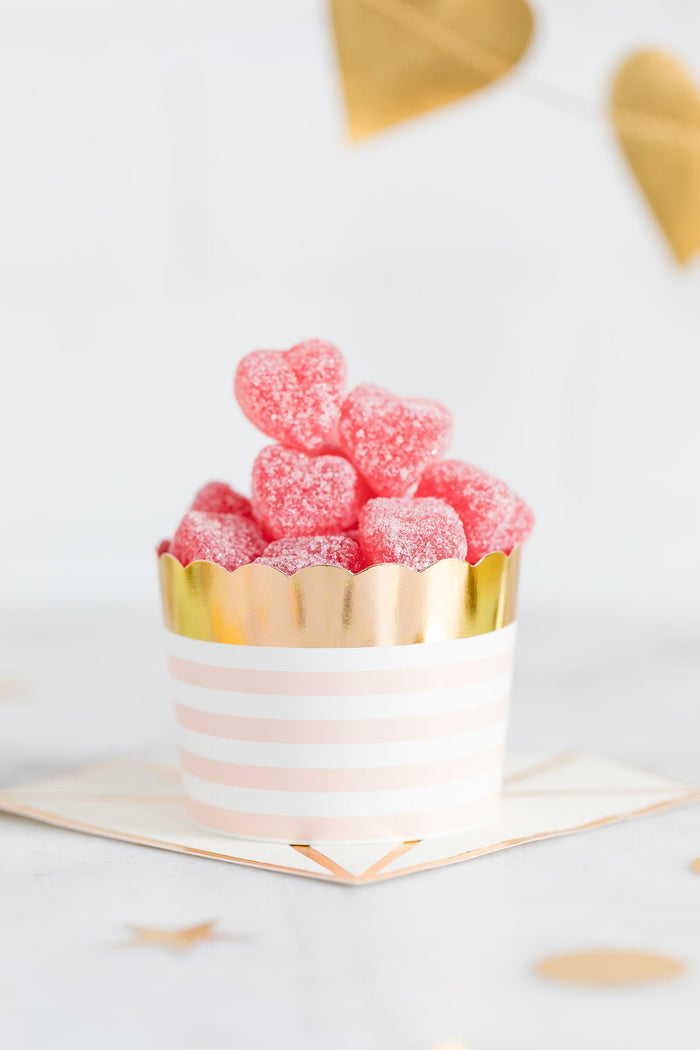 Pink Stripe Treat Cups