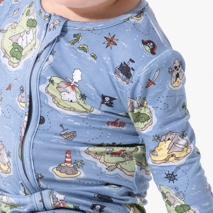 Pirate Cove Bamboo Convertible Footie