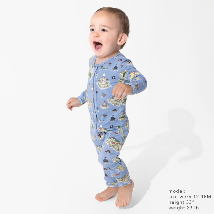 Pirate Cove Bamboo Convertible Footie
