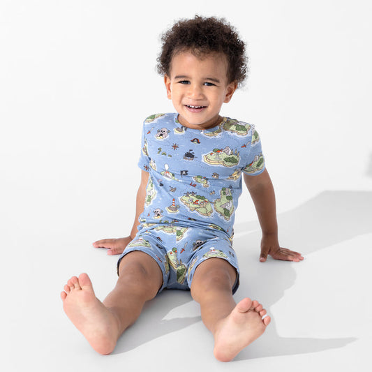 Pirate Cove Bamboo Kids Pajama Short Set