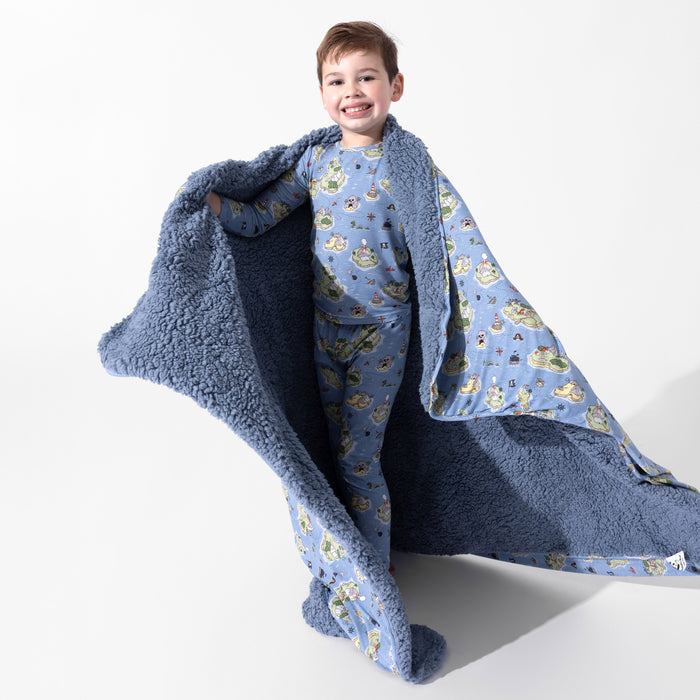 Pirate Cove Bamboo Sherpa Blanket