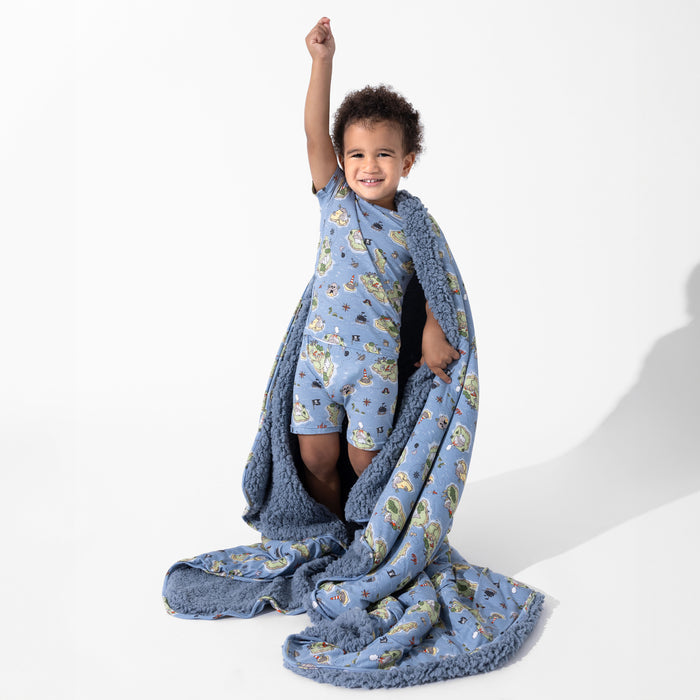 Pirate Cove Bamboo Sherpa Blanket
