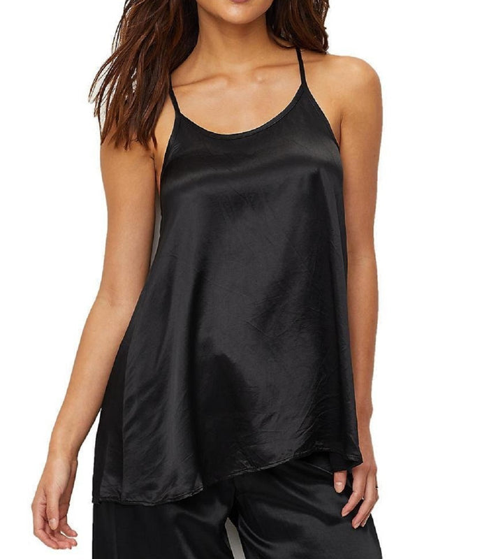 PJ Harlow Anne Satin Spaghetti Strap Tank With Gathered Back - PJJ06