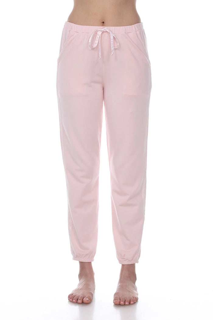 PJ Harlow Blair French Terry Sweat Pant With Satin Trim