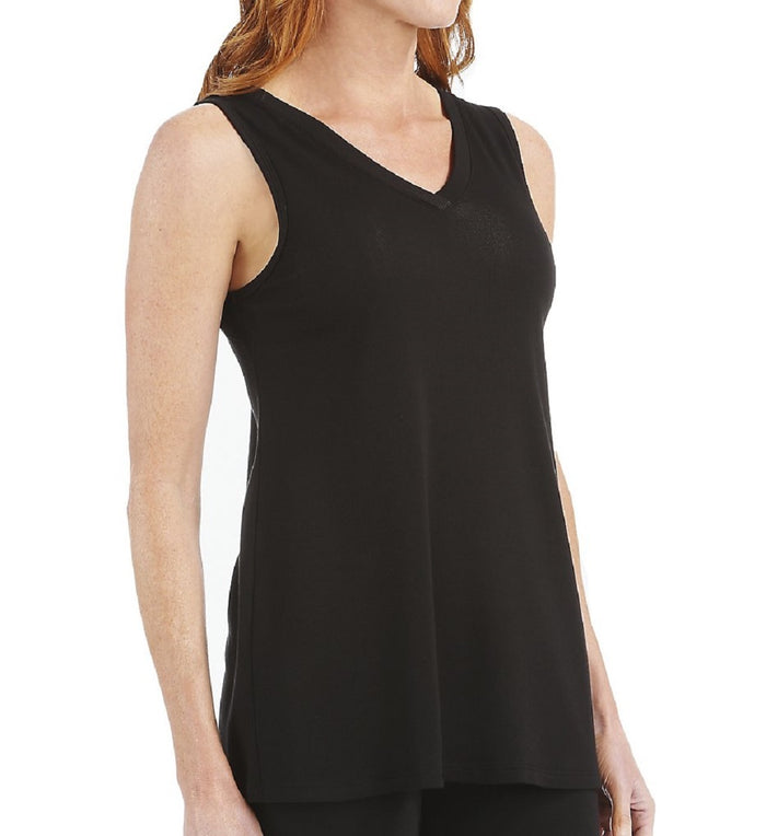 PJ Harlow Cindy Rib V-Neck Swing Tank - Cindy