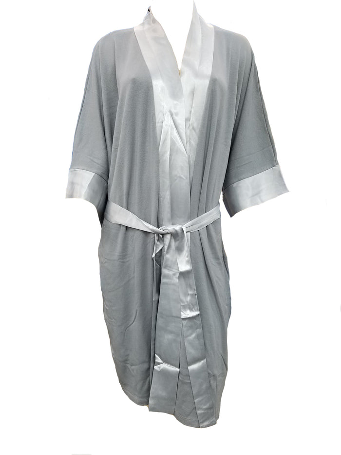 PJ Harlow Knit Robe With Pockets And Satin Trim Shala - PJSR6RSIZED