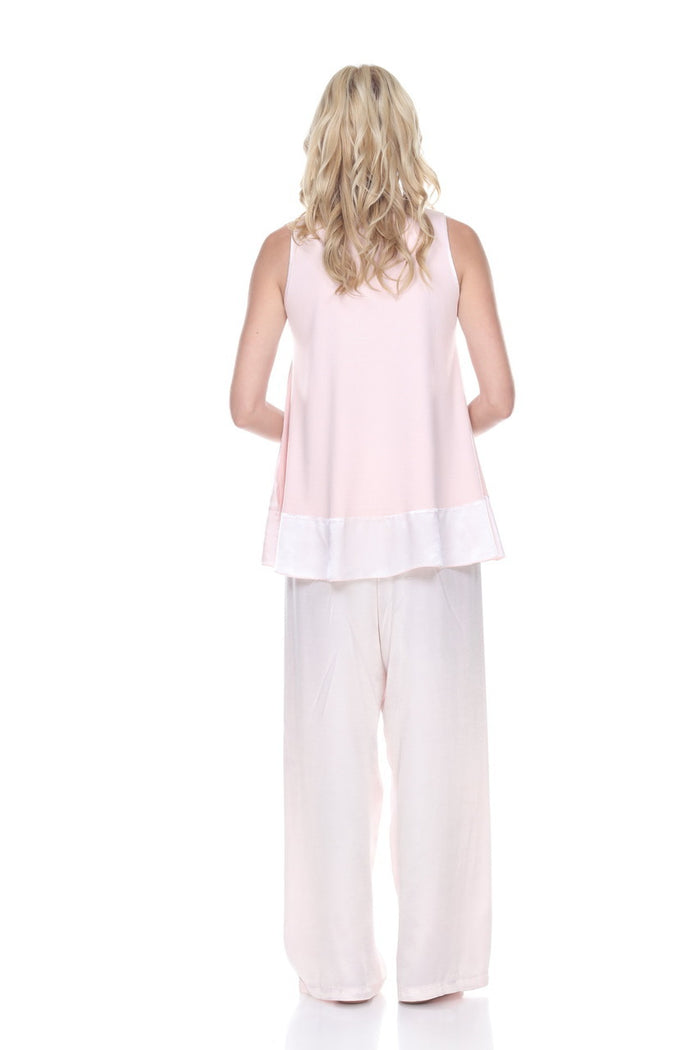 PJ Harlow Natalie Satin Tank With Ruffle