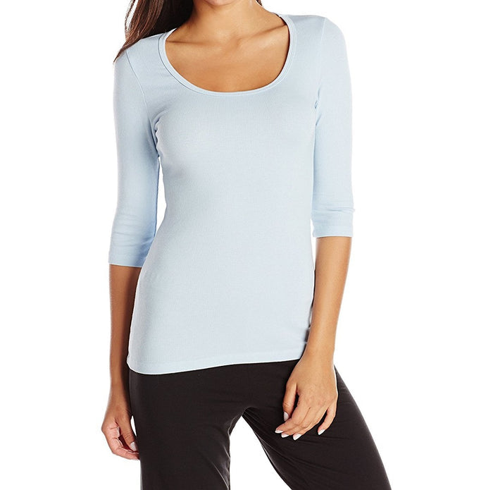 PJ Harlow Norah 3-4 Sleeve Rib Tee - PJ2011