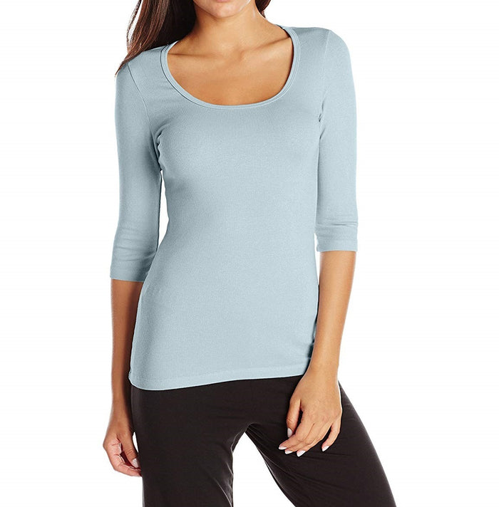 PJ Harlow Norah 3-4 Sleeve Rib Tee - PJ2011
