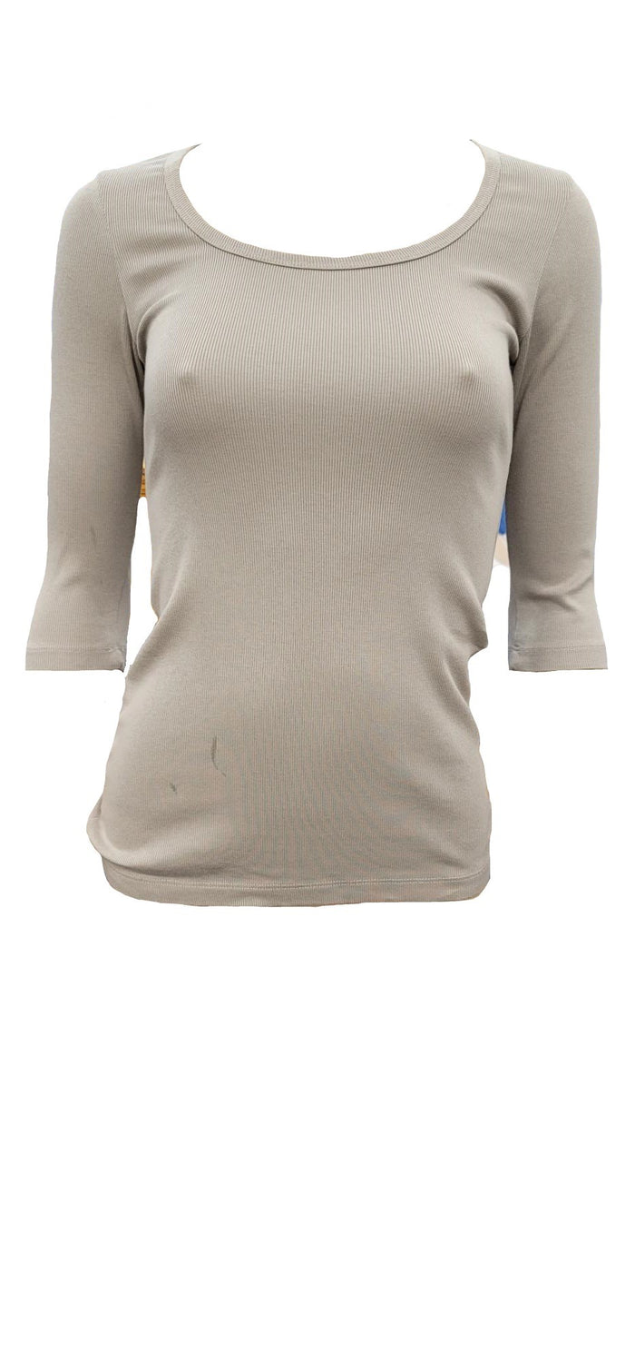 PJ Harlow Norah 3-4 Sleeve Rib Tee - PJ2011