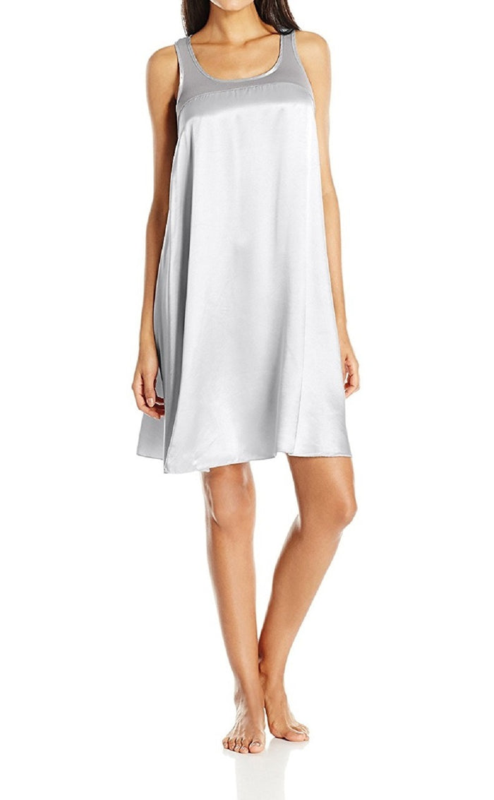 PJ Harlow Satin and Rib Nightgown Lindsay - PJD1S