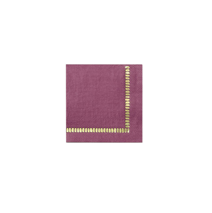 Plum and Gold Napkins