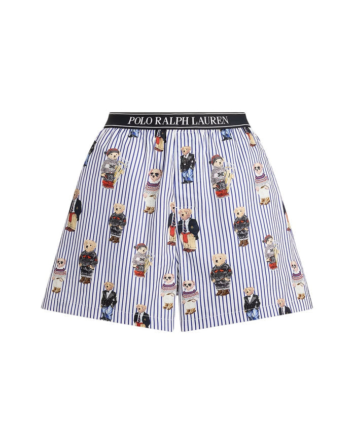 Polo Ralph Lauren Bear Striped Cotton Boxer - 4P0119