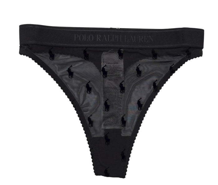 Polo Ralph Lauren High Rise Flocked Pony Thong - 4P0124