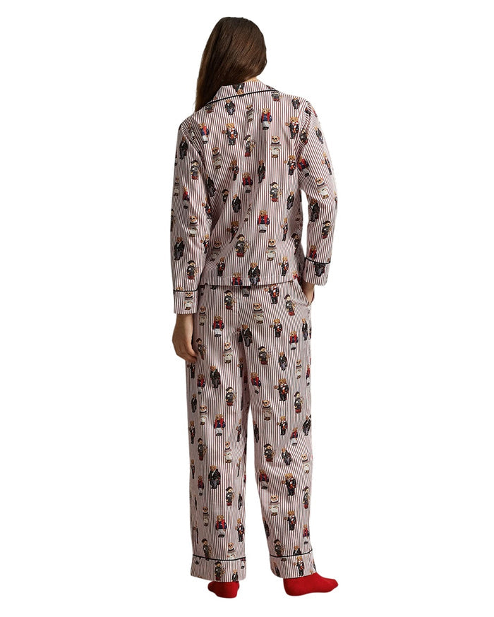Polo Ralph Lauren Polo Bear Cotton Long-Sleeve Pajama Set - 4P8046-2