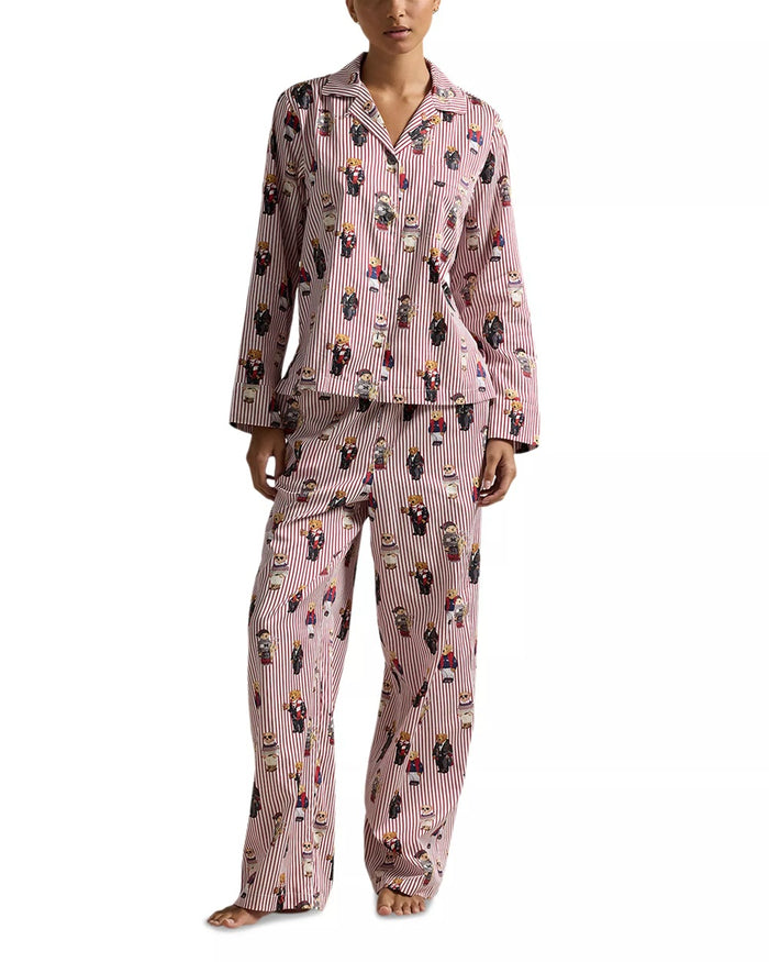 Polo Ralph Lauren Polo Bear Cotton Long-Sleeve Pajama Set - 4P8046