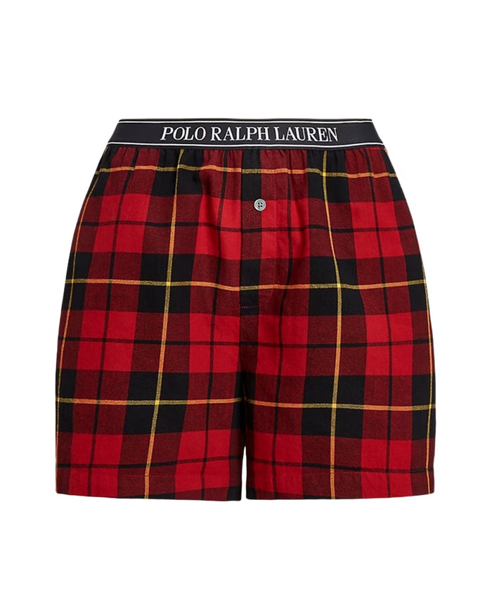 Polo Ralph Lauren Womens Plaid Flannel Boxer Short - 4P7022