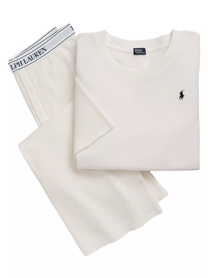Polo Ralph Lauren Womens Waffle Knit Pajama Set - 4P8032
